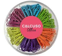 CALCUSO Grands Trombones : Grands Trombones résistants de Couleurs Assorties pour Fournitures Scolaires/de Bureau, 480 pièces, 6 Couleurs, 80 pièces chacune