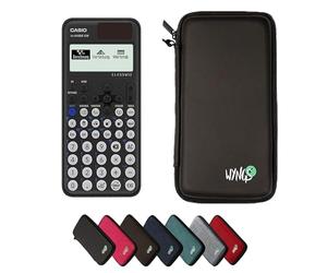 CALCUSO Pack économique: Casio FX 800 DE CW Calculatrice Scientifique + étui de Protection WYNGS Noir + Garantie étendue de CALCUSO