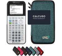CALCUSO Pack économique: TI 83 Premium CE Python Edition Calculatrice Graphique + étui de Protection WYNGS Noir + Garantie étendue de CALCUSO