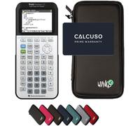 CALCUSO Pack économique: TI 83 Premium CE Python Edition Calculatrice Graphique + étui de Protection WYNGS Noir + Garantie étendue de CALCUSO