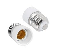 Caldarax E27 vers E14 Adaptateur de Douille, Convertisseur de Douille ES vers SES, E27 vers Vis Adaptateur, pour E14 Ampoules LED, Ampoules à Incandescence, Lampes Halogènes, Lampes CFL, Lot de 2
