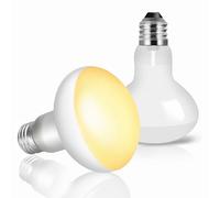 Caldarax Lot de 2 Ampoule Chauffante Reptile 50W, AC 220V Basking Spot R80 Ampoule UVA E27 Lampe Chauffante Terrarium pour Reptiles et Amphibiens, Tortue, Lézard, Serpent