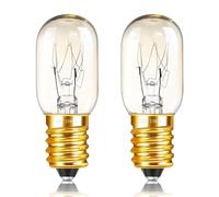 Caldarax Lot de 2 Ampoule de Four T20 E14 300 Degré Dimmable, 150LM Blanc Chaud 2700K, AC 220-240V, Ampoule E14 pour Four, Frigo, Micro-Ondes, Lampe à Sel