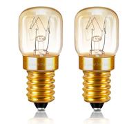 Caldarax Lot de 2 Ampoule de Four T22 E14 300 Degres Dimmable, 120LM Blanc Chaud 2700K, AC 220V-240V, Ampoule E14 pour Four, Micro-ondes, Frigo, Lampe à sel