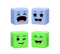 CALDEVER Cadeaux de Noël pour adolescents, garçons, filles, enfants : lot de 2 cubes d'humeur, série « Thumbs Up Lazy Phone Stand » - Cadeaux pour homme et femme - Gadget cool - Cadeau amusant - Bleu