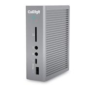 CalDigit Station d'accueil TS3 Plus Thunderbolt 3 - Charge de 85 W, 7 ports USB 3.1, USB-C Gen 2, DisplayPort, emplacement pour carte SD UHS-II, LAN, sortie optique, pour MacBook Pro et PC 2016+ (gris