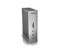 CalDigit TS5 - Station d'accueil Thunderbolt 5 - 15 ports, charge hôte dédiée 140W, Thunderbolt 5 x4 80Gb/s, USB-C 10Gb/s x3, USB-A x2, 2,5GbE, double 8K@60Hz, SD et microSD UHS-II, câble tressé de 1m