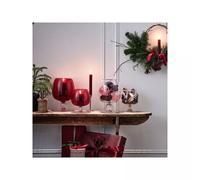 CALDO Bougeoir Coupe Haute Balle Photophore en Verre sur Pied LEONARDO SC