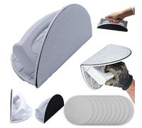 Cale A Poncer Angle-Professionnelle Ponceuse Manuelle D'Angle Semi, Avec 10 Disques Abrasifs Pour Le Travail Du Bois Les Murs