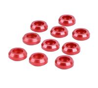 Cale à vis en alliage d'aluminium 10 pièces de haute précision usinées CNC pièces de rechange légères et durables pour les modèles de voitures RC MN D90 MN 99 MN 91 FJ 45 rouge (Rouge)