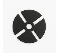 Cale amortisseur anti bruit 78 mm pour plot à l'unité McCover - L: 78 mm - l: 78 mm - E: 1.5 mm - Noir