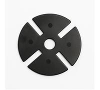 Cale amortisseur anti bruit 97 mm pour plot à l'unité McCover - L: 97 mm - l: 97 mm - E: 1.7 mm - Noir