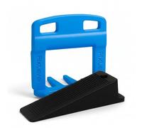 Cale Autonivelant Pour Carrelage - Fixlevel - Cale De Nivellement - Croisillon Autonivelant - Outils De Carreleur - Croisillon De Nivellement Croisillons 2mm - Pack 500 clips et 100 cale (2 mm)