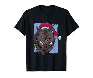 Cale avec bonnet de Père Noël pour chasseurs T-Shirt