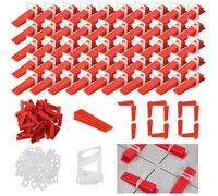 Cale Carrelage 700 Pièces - Croisillon Autonivelant 3mm - Kit de Nivellement