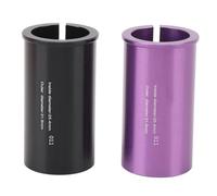 Cale d'adaptateur de tige de selle en alliage d'aluminium, finition texturée usinée CNC, cale de manchon de Conversion de Tube de selle de Cycle (25,4-31,6 mm)