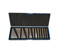 Cale d'Angle Acier 12PCS Précision ±0.0001 Pouces | Acier trempé, précision ±0.0001 pouce, gravure lisible, pour usinage CNC et métrologie industrielle