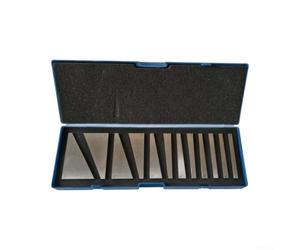 Cale d'Angle Acier 12PCS Précision ±0.0001 Pouces | Acier trempé, précision ±0.0001 pouce, gravure lisible, pour usinage CNC et métrologie industrielle