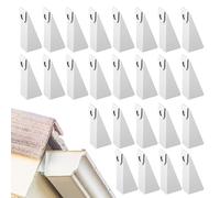 Cale de gouttière en aluminium - 25 pièces d'inverseur de fascia coudé, cales en aluminium pour gouttières de 12,7 cm, empêche l'accumulation de débris, assure un bon drainage pour résidentiel, villa,