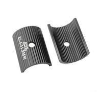 Cale de guidon de vélo de 25,4 à 31,8, cale réductrice de potence de 31,8 à 35, adaptateur de guidon en alliage d'aluminium pour grande tige, noir (25,4 à 31,8)