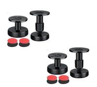 Cale de Lit Réglables Murales,4 Pièces Cadre de Lit Fileté Réglable,Anti-Secousse Outil Support Télescopique,Cadre De Lit Réglable Stabilisateur pour Lits, Tables, Canapé, Armoire(30-68 mm)