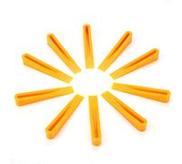 Cale de nivellement de carrelage 100 pièces, espaceur de niveleur de carrelage en plastique orange systèmes de nivellement de carrelage réutilisables pour outils d'installation de