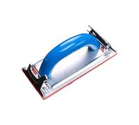 Cale de ponçage manuelle avec clips métalliques pour cloison sèche, bois et métal - Poignée ergonomique en mousse et plastique, 180 x 85 x 30 mm - Type A/B/C (A)