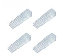 Cale de Porte - Universel - Butoir de sol en plastique - Transparent - 4 pcs - Protection des murs et meubles