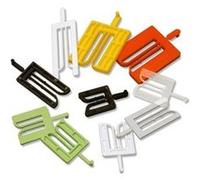 Cale de pose fourchette lrg.36mm l.40mm epaisseur 4mm verte - Sachet de 1000 Vert G