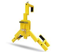 Cale de roue antivol for remorque voiture, griffe verrouillage sécurité for voyage, compatible avec, fourgonnette, camion, SUV, voiturette golf, bateau