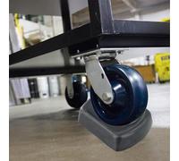 Cale de roue en caoutchouc pour remorque, butée de roue simple robuste de 15,2 cm pour camping-car, bateau et remorques cargo - Ensemble de 2 pièces avec Drai (1 pièce)