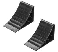 Cale De Roue En Plastique Avec Poignee - Lot De 2 Pieces