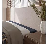 Cale d'espace pour matelas, Oreiller de tête lit en mousse à mémoire forme, housse cuir multicolore, plusieurs tailles(Blue,200x10x20cm)