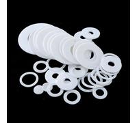 Cale d'espacement plate Lot de 100 joints d'étanchéité épais blancs en PTFE, rondelles plates précises, épaisseur: 0,2mm,3mm,4mm, plastique(4X1.65X0.3MM)