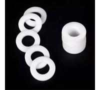 Cale d'espacement plate Manomètre à bride M3-M10, 50 pièces, rondelle plate en PTFE, joint d'étanchéité, de tuyau d'eau(10x18x2mm)