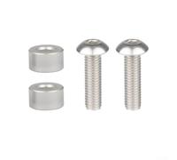 Cale Élévateur Cage Bidon Vélo Alu 10mm Trou M5 | Design compact 1x0.6cm, M5 incluses, montage pour rapide, idéal pour vtt, résistance corrosion(2pcs+ screws)