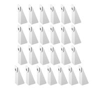 Cale en aluminium | Lot de 25 déviateurs coudés en tôle de gouttière - Pente de toit de 12 cm - Cales en aluminium - Pour amélioration de la maison, zones résidentielles, maisons de plage, saison