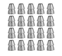 Cale en métal à main de hache, 20 pièces, cales de poignée de marteau en acier, ensemble de séparation rond robuste de sécurité pour marteau à griffes de hache, luge, renfort de (Diamètre 8mm/0,31