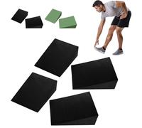 Cale En Mousse Pour Yoga, 2 Paire Cale Pour Yoga Légère Et Portable, Cales Antidérapante Pour Étirement Des Pieds, Cales En Mousse Pour Étirement Des Mollets, C-ale Inclinée Pour Squats, Le Fitness