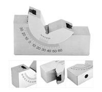 Cale étalon, Jauge de précision à angle réglable en V for fraisage blocs noirs, calibre d'angle noir plaque 0 60 degrés(46)