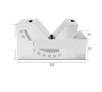 Cale étalon, Jauge de précision à angle réglable en V for fraisage blocs noirs, calibre d'angle noir plaque 0 60 degrés(46)