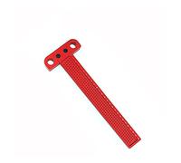 Cale étalon métrique, 60-76 0MM T-Règle Marquage de précision en alliage d'aluminium Travail du bois Scribe Marquage Jauge Trou barré Règle de rayage Outil de mesure(A260MM)