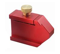 Cale étalon métrique, Angle Scriber règle en acier bloc de positionnement ligne de travail du bois jauge de Scriber en alliage d'aluminium for la menuiserie bricolage outils de mesure(Red no ruler)