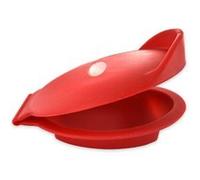 Fackelmann 682231 Cale huîtres en Silicone, cale huître Rouge, Support pour Couper Les huîtres, cale pour Ouvrir Une huître, Silicone, Rouge, 11,5 x 8 x 4,5 cm
