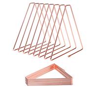 Cale Livre en Métal, Porte-Revues Porte-Disques, Porte Magazine Metal, pour Livres et Documents dans Études, Chambres et Bureaux (Or Rose)