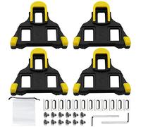Cale Look Keo Cales Cales Look Keo Compatible SPD Velo 4 Paires 12 Crampons SPD 1 Pièce Sac de Rangement Compatible avec Les Systèmes de Pédales SPD-SL pour Vélo de Route Cycle Racing