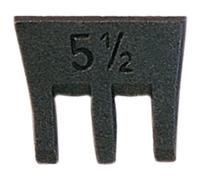 Cale-marteau Sfix l.40mm Gr.5 1/2 6000g