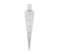 Cale mécanique pour conique 150mm graduation gravée Cale mécanique | Acier inoxydable, gravure nette, 5-30mm plage, pour conique, lecture immédiate