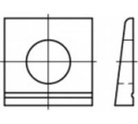 Cale oblique 17.5 mm acier inoxydable A2 25 pc(s) TOOLCRAFT 1060743