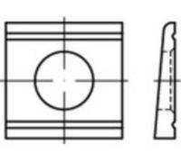 Cale oblique 17 mm acier 50 pc(s) TOOLCRAFT 139583
